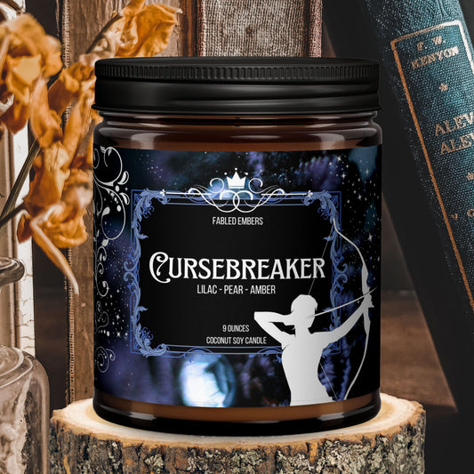 Cursebreaker - Feyre ACOTAR inspired Candle 9 ounce Coconut Soy - Lilac and Pear