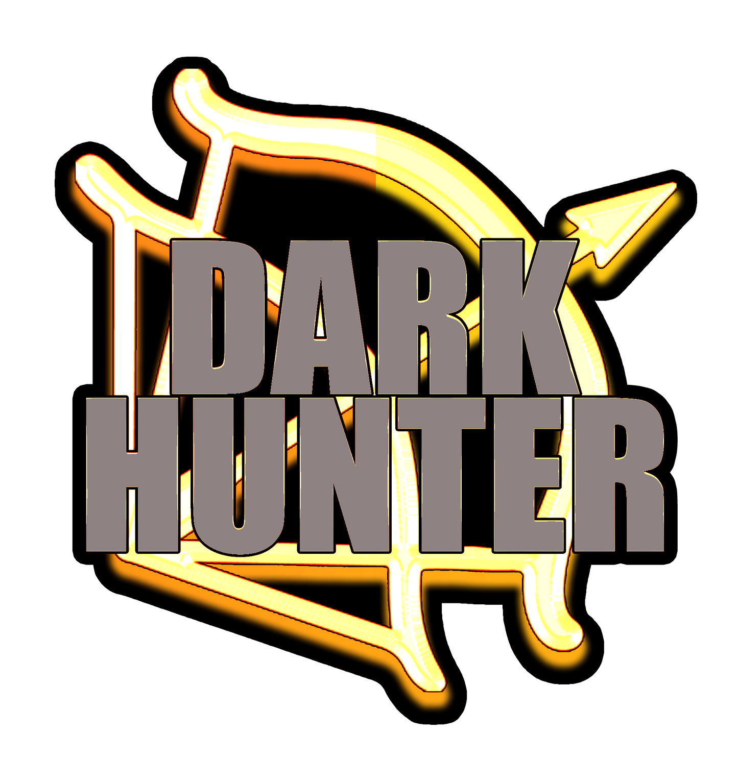 DARK HUNTER *LICENSED* CHROME HOLOGRAPHIC STICKER 3"