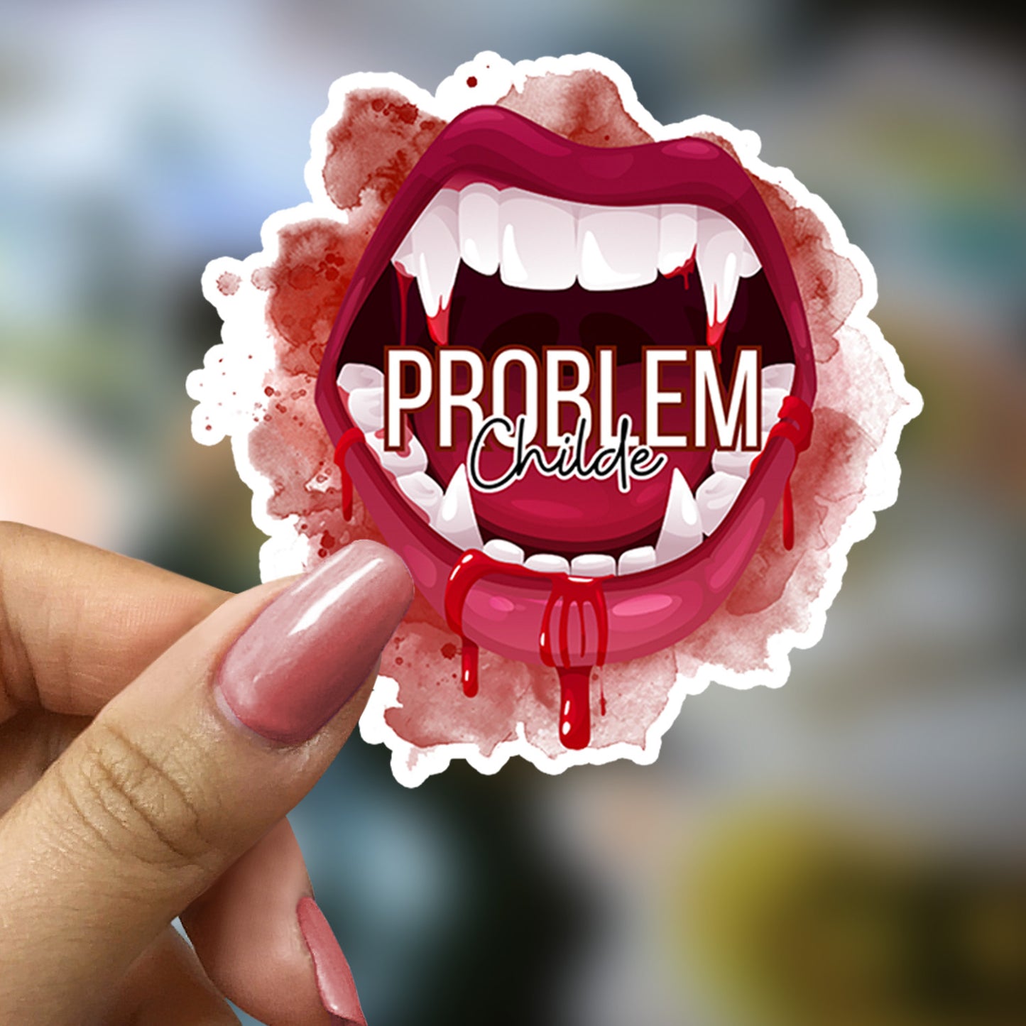 PROBLEM CHILDE Vampire Sticker 3"