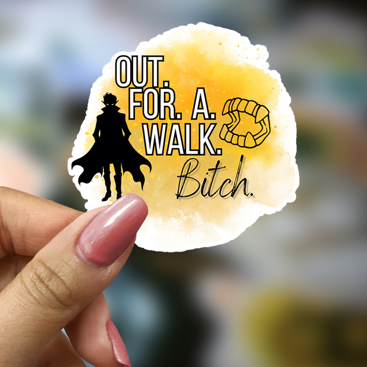 SPIKE Out for a Walk 3" Sticker