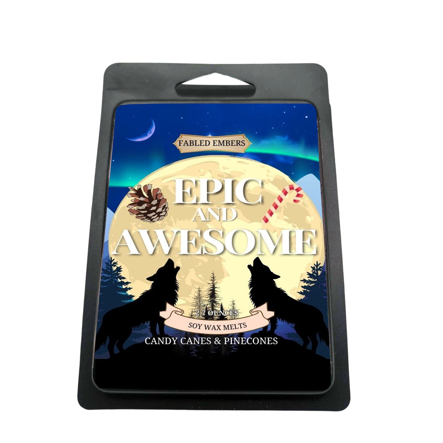 It was Epic and Awesome - It was candycanes and pinecones. Werewolf Mates soy wax melts by Fabled Embers