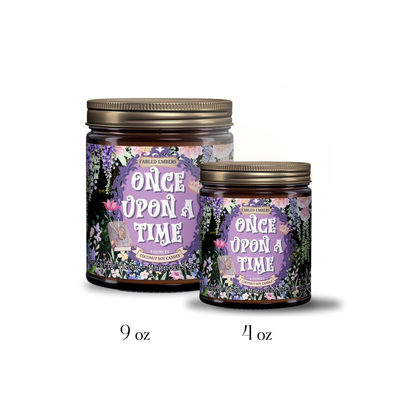 ONCE UPON A TIME -- magnolia blossoms + apples + blackberry
