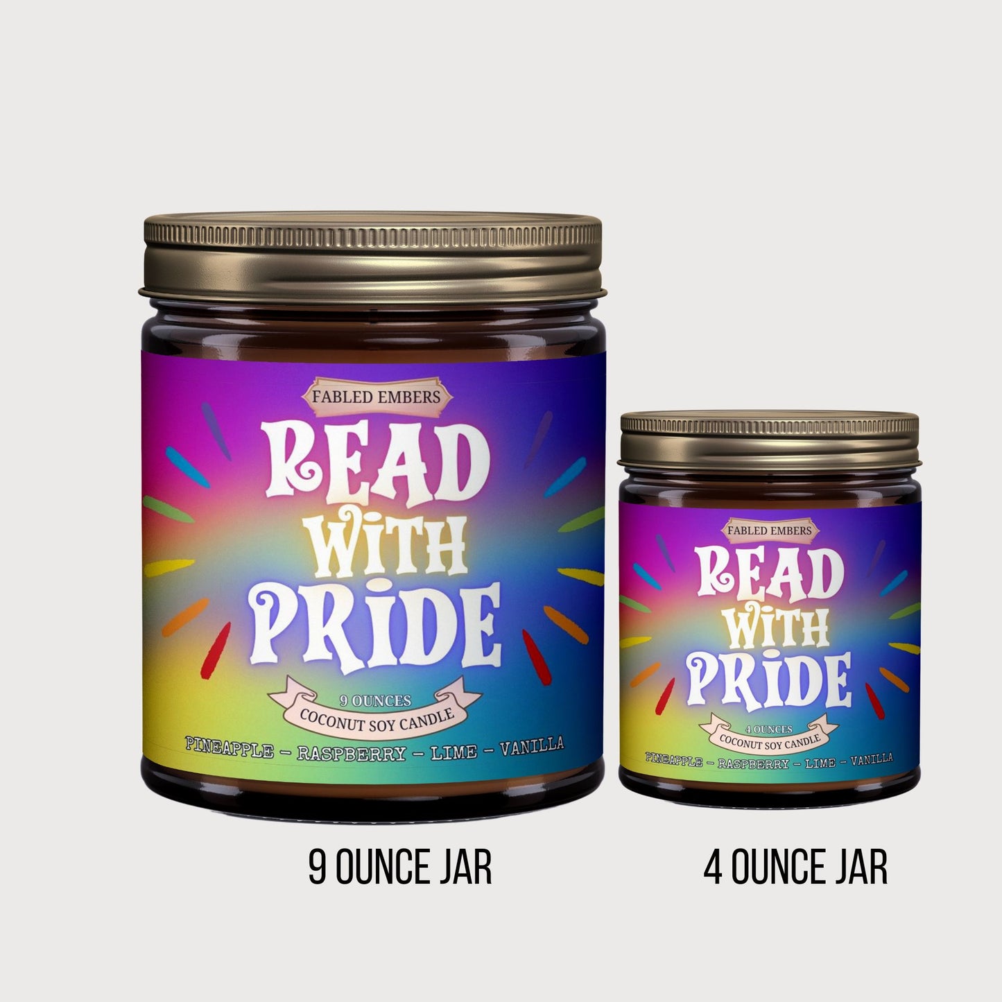 READ WITH PRIDE -- lime + pineapple + orange + vanilla