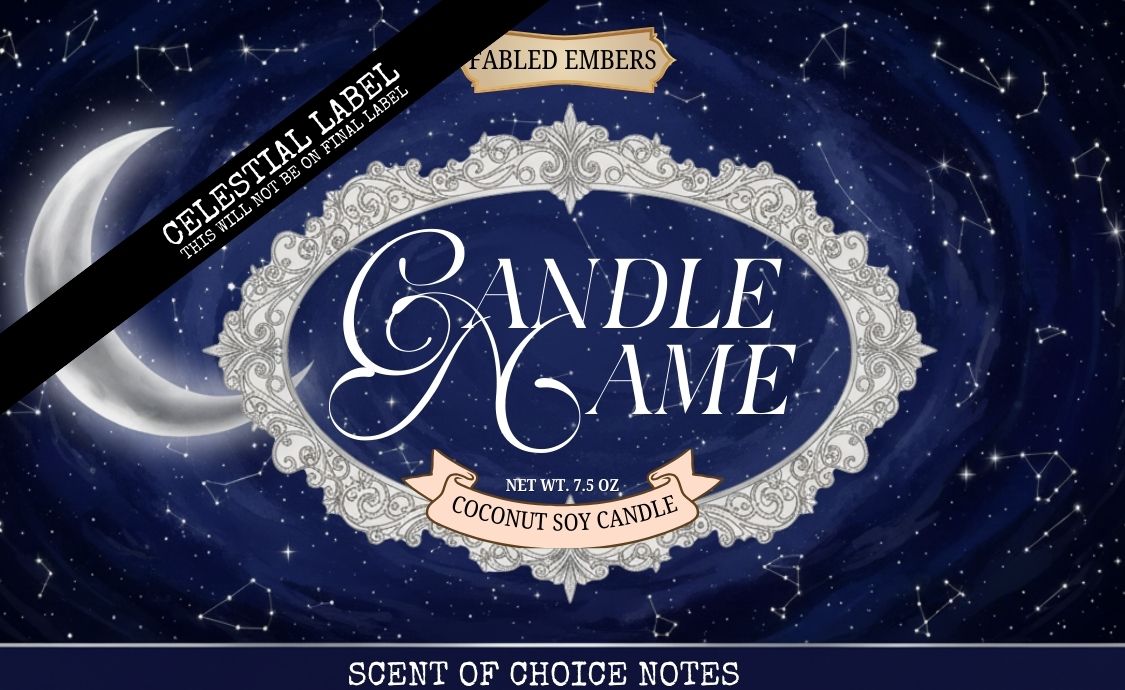 CUSTOM CANDLE - you choose the scent, label, & name your candle!