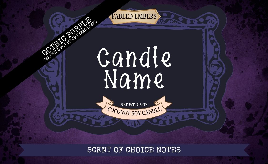 CUSTOM CANDLE - you choose the scent, label, & name your candle!