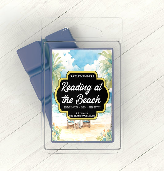 READING AT THE BEACH | Salt + Sunbaked Sand + Suntan Oil
