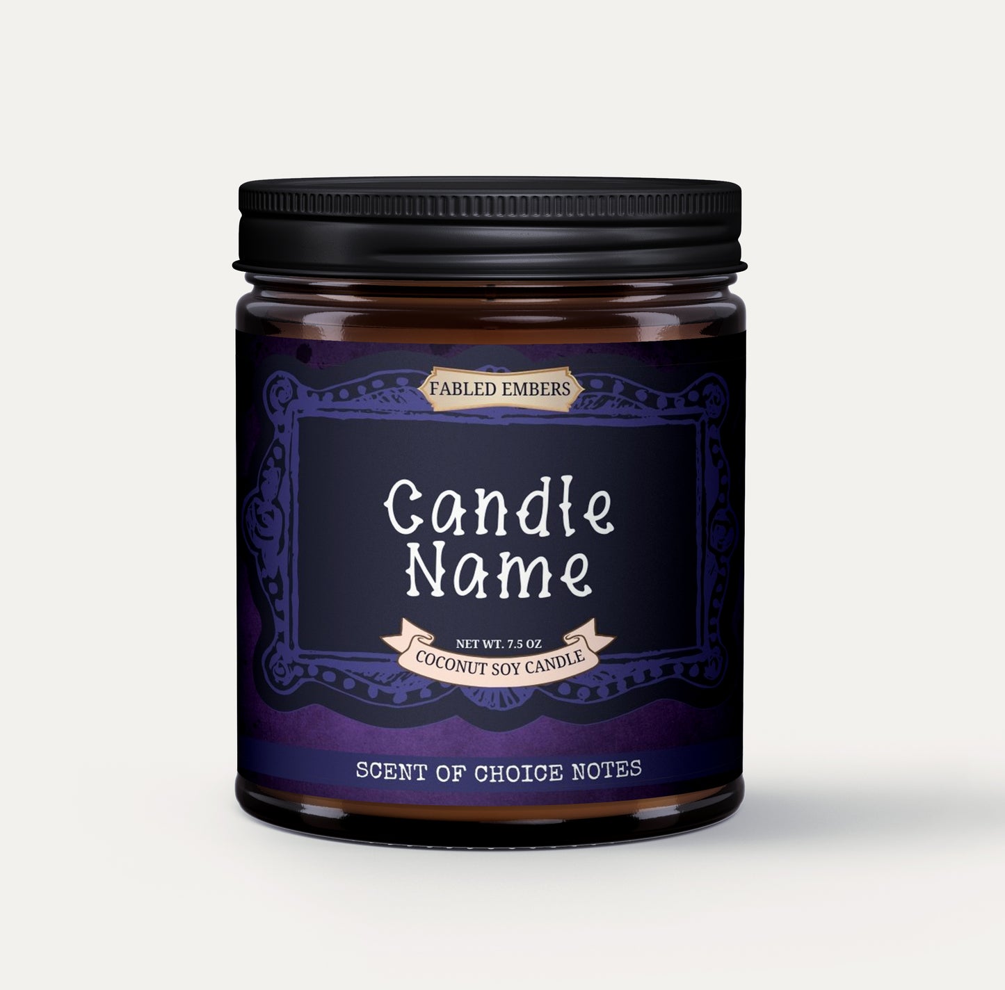 CUSTOM CANDLE - you choose the scent, label, & name your candle!