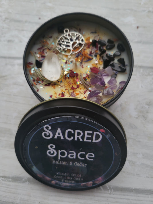 SACRED SPACE -  Crystal Journey Candle, Perfume Oil, Room Spray